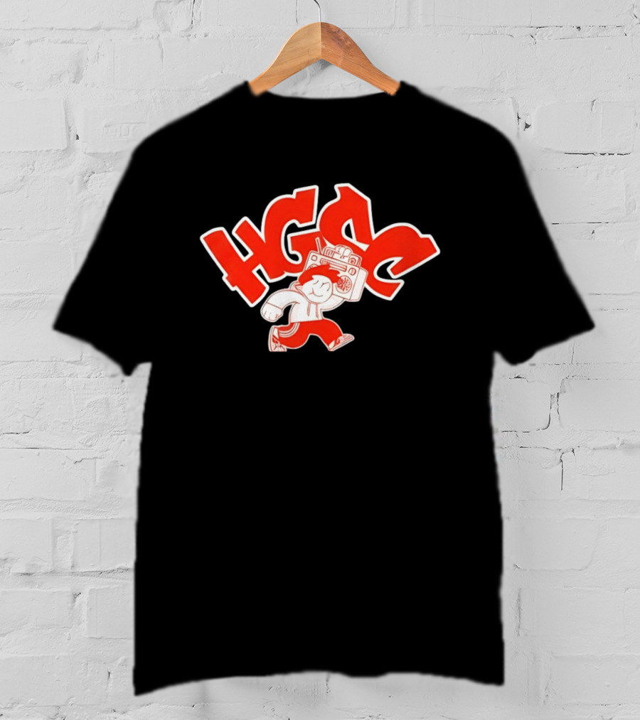 HGSC Hip Hop Boombox Radio 80s Music T-Shirt