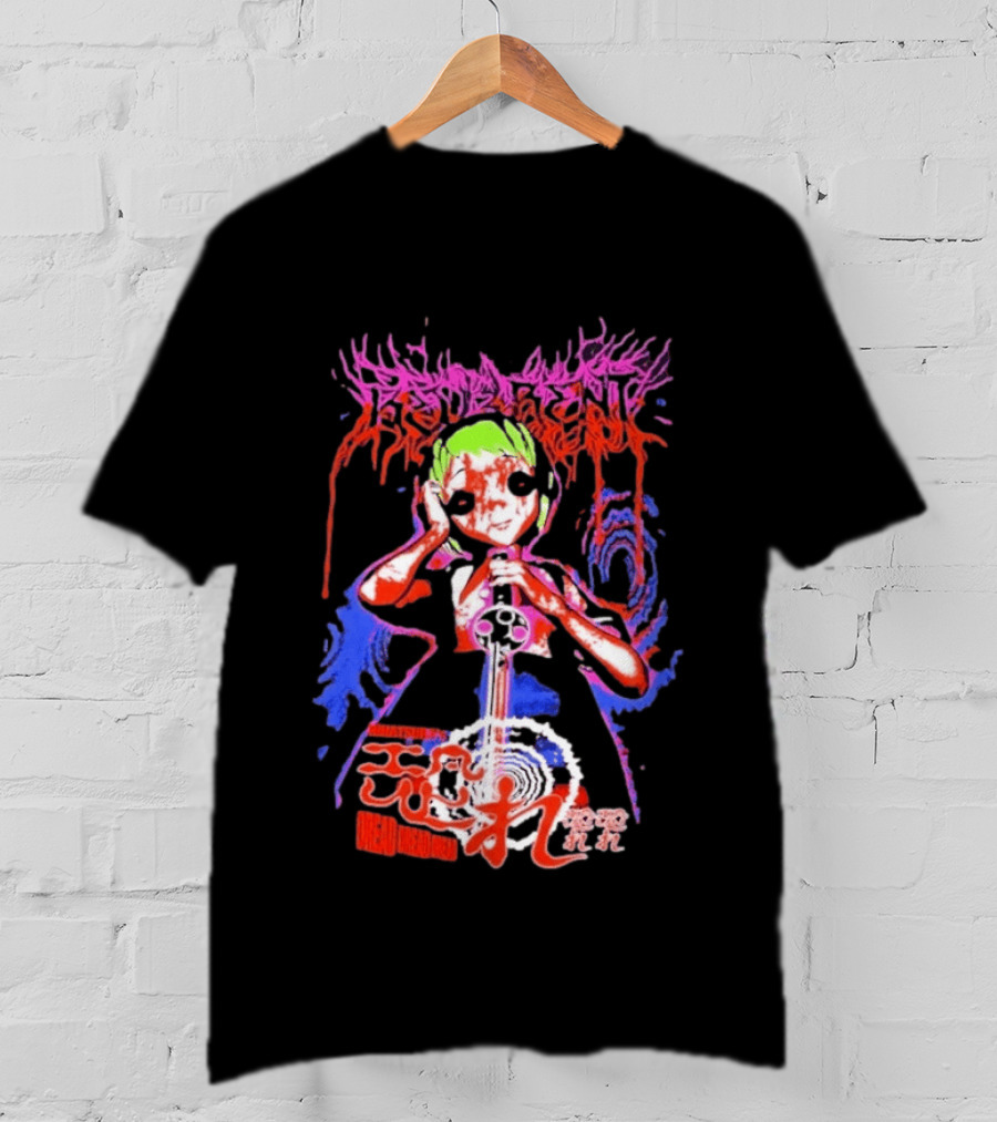 Hinatsura's Dread Dread Dread Colorful Manga Art Style With Japanese Script T-Shirt