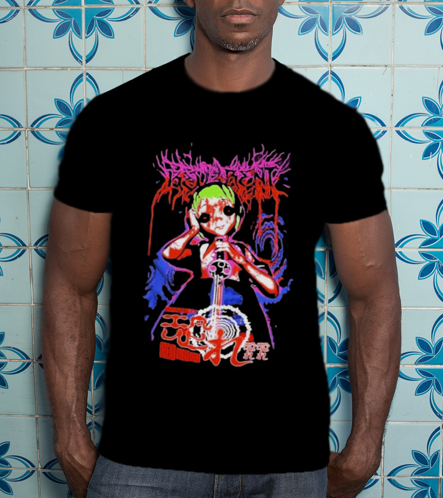 Hinatsura's Dread Dread Dread Colorful Manga Art Style With Japanese Script T-Shirt