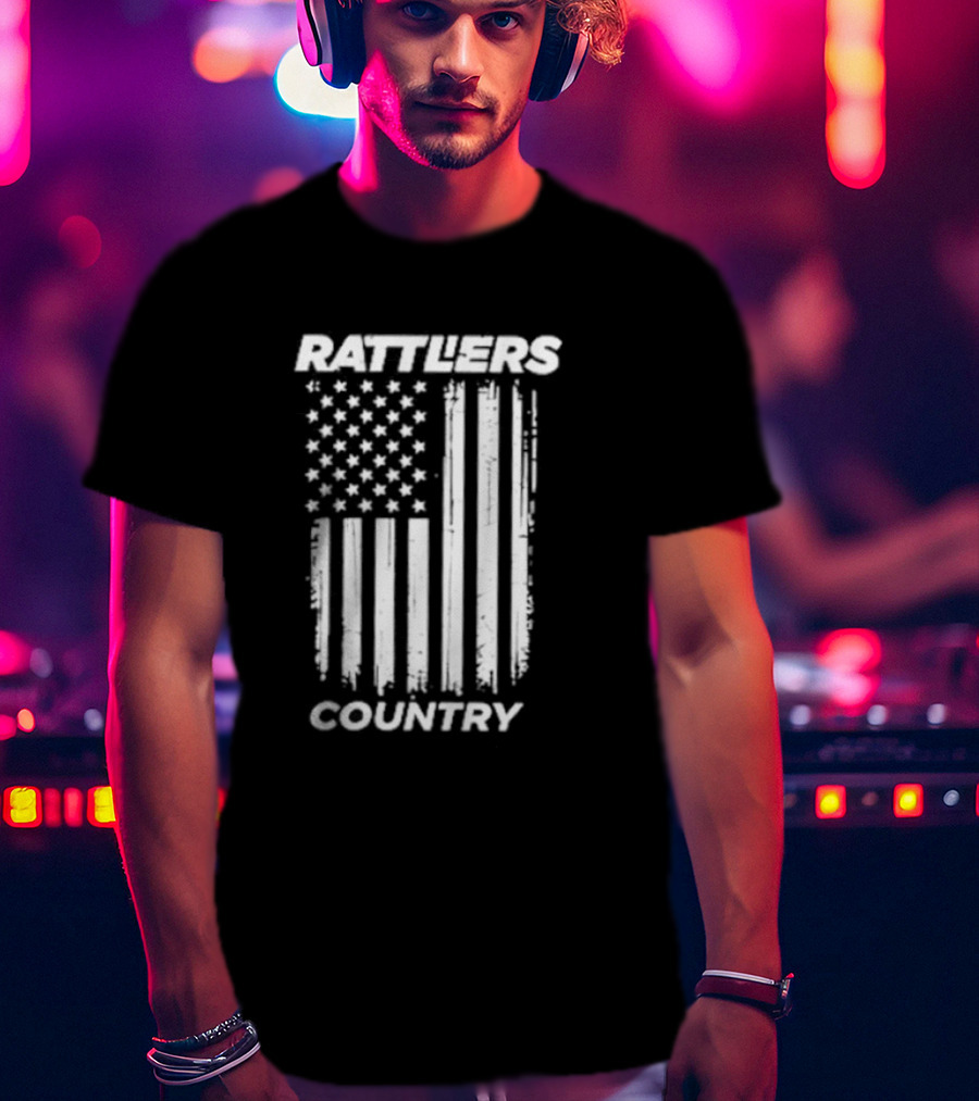 Rattlers Country American Flag T-Shirt