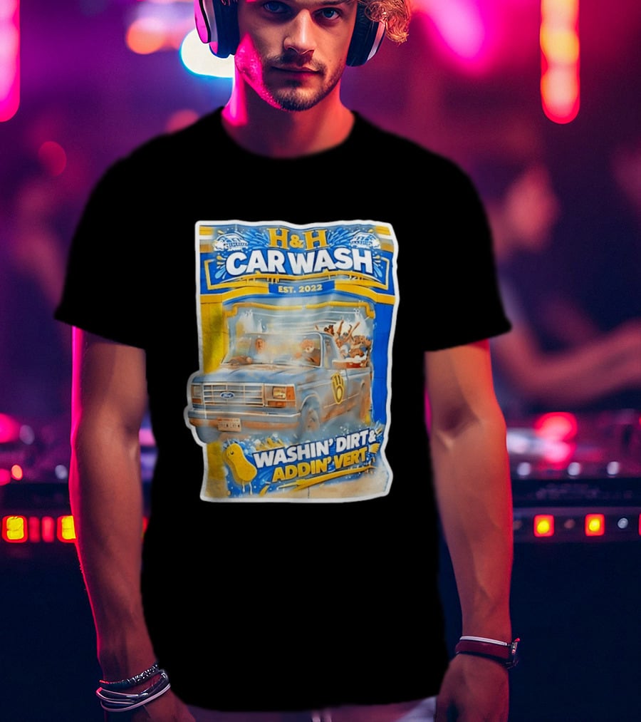 H And H Car Wash Washin' Dirt And Addin' Vert Milwaukee Brewers Est. 2022 T-Shirt