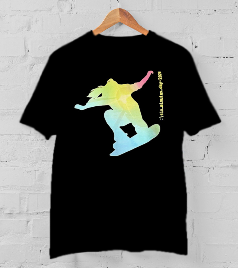 Six Minutes Day 2026 Snowboarding Snowboarder T-Shirt