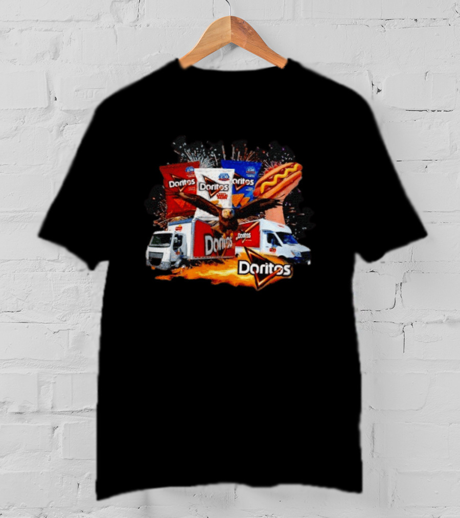 Doritos Hotdog Eagle Truck Fireworks Snack Explosion T-Shirt