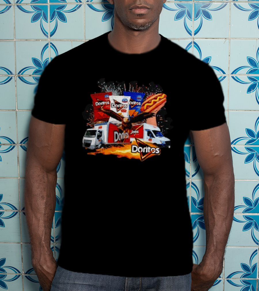 Doritos Hotdog Eagle Truck Fireworks Snack Explosion T-Shirt