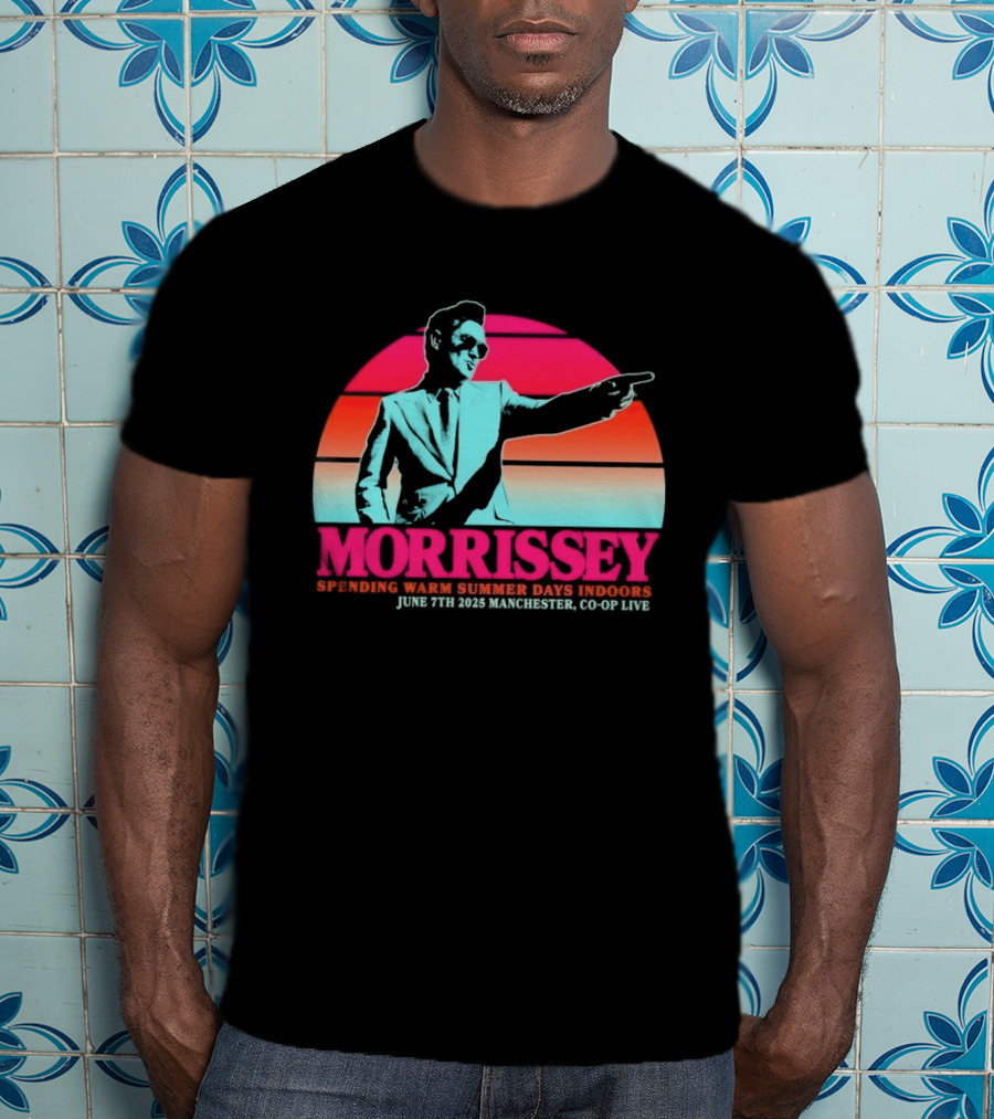 Morrissey Warm Summer Days June 7th 2025 Manchester CO OP Live T-Shirt