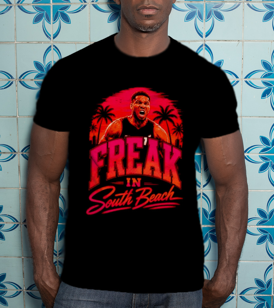 Freak Giannis Antetokounmpo In South Beach Miami Basketball T-Shirt