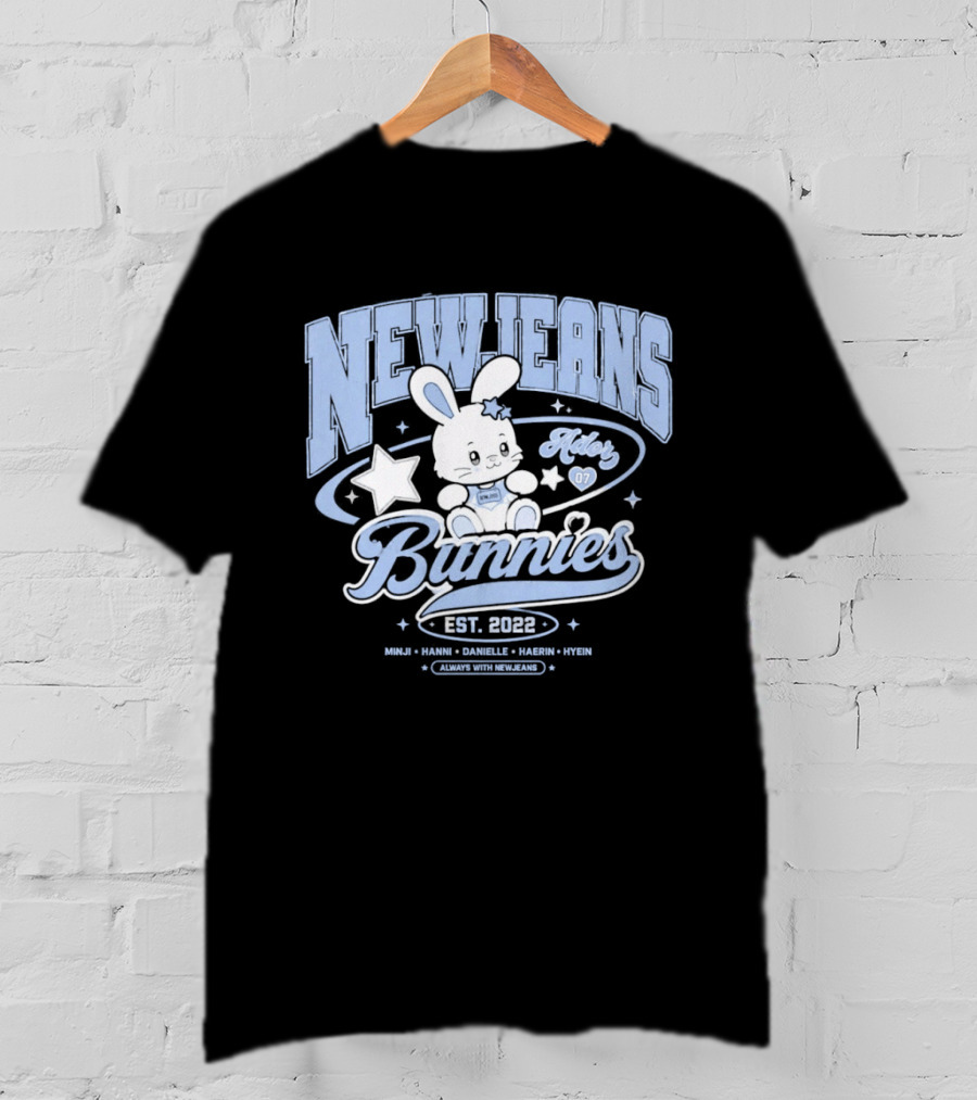 NewJeans Bunnies Est 2022 Haerin Minji Hanni Danielle Hyein Always With NewJeans T-Shirt