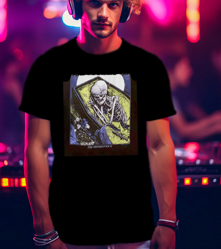 The Unforgiven II Skeleton Coffin Floral T-Shirt