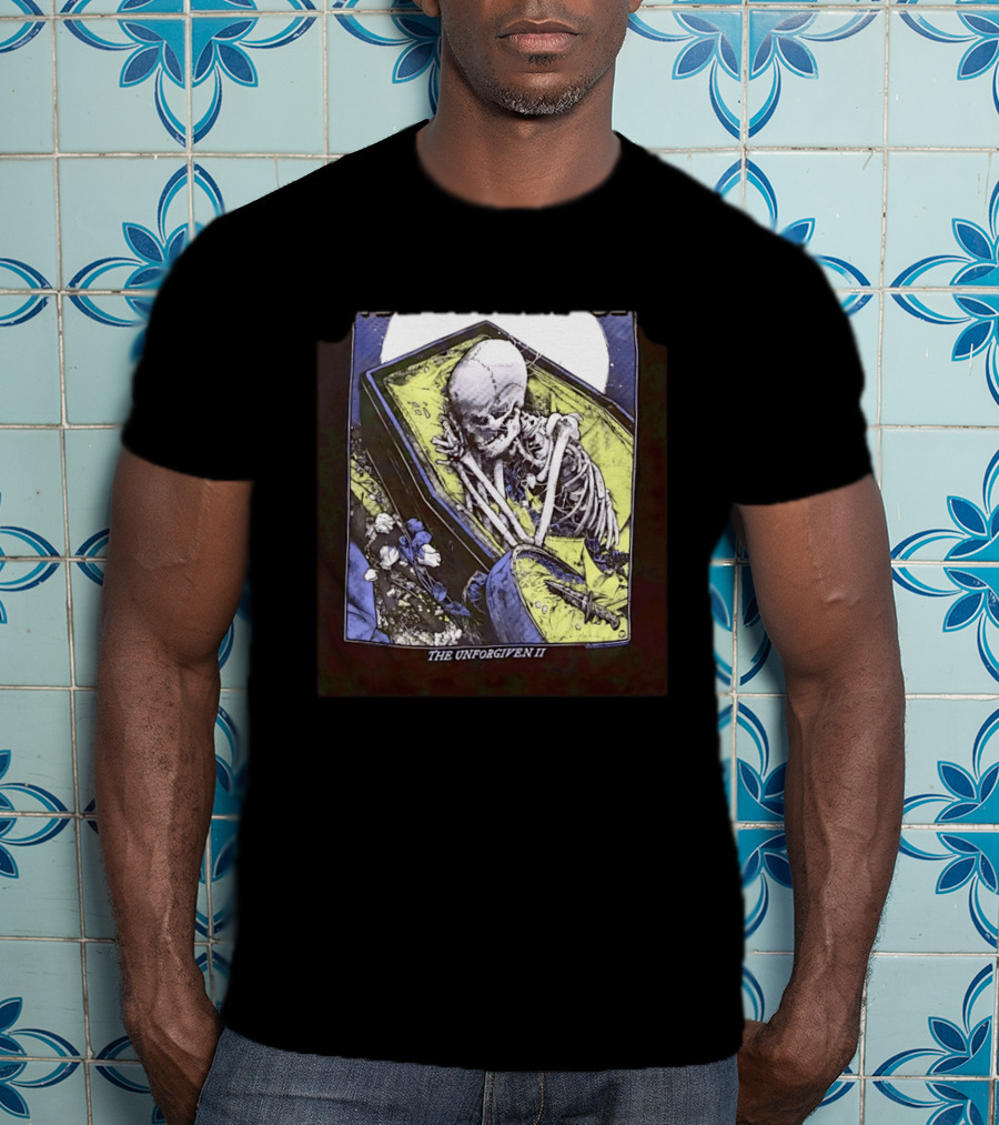 The Unforgiven II Skeleton Coffin Floral T-Shirt