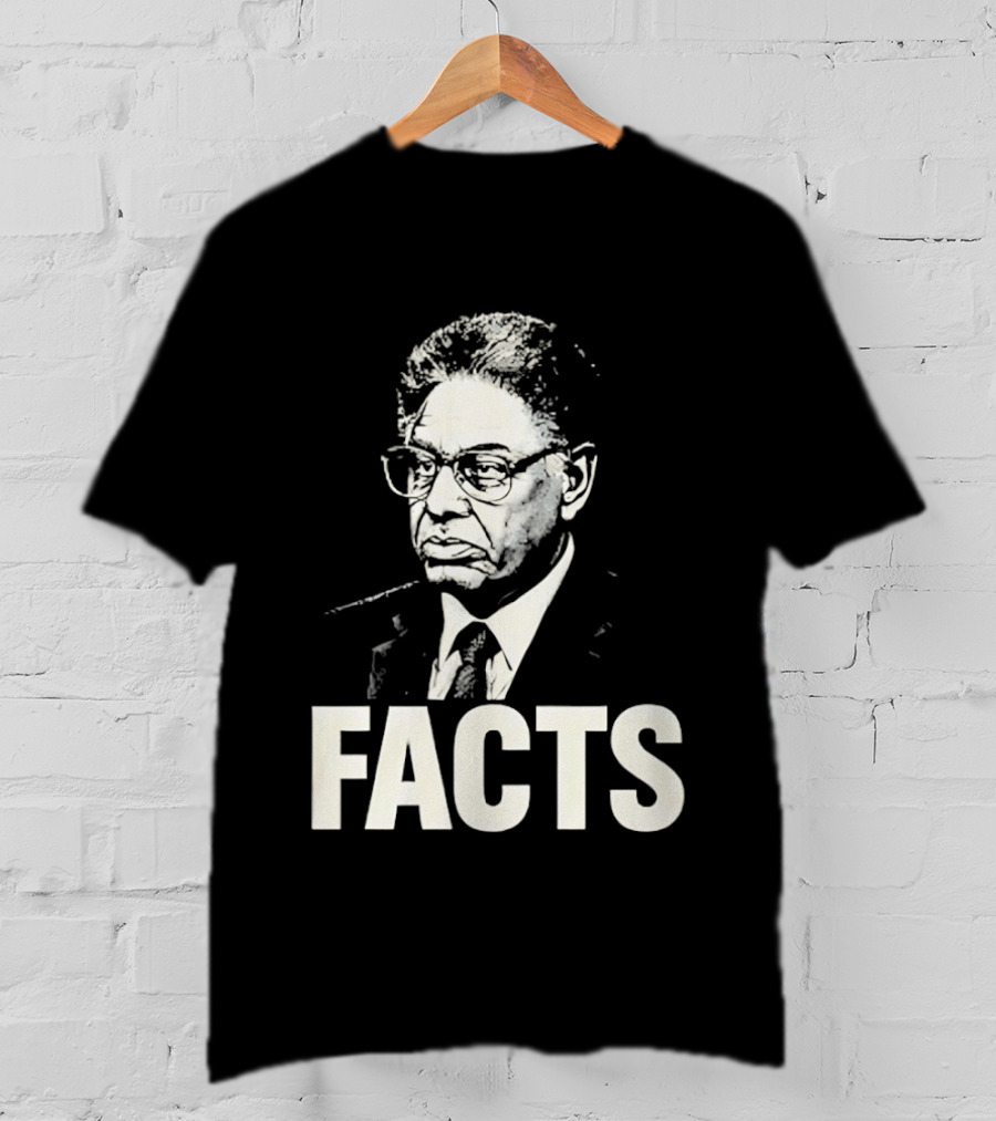 Thomas Sowell Facts Portrait Realism T-Shirt