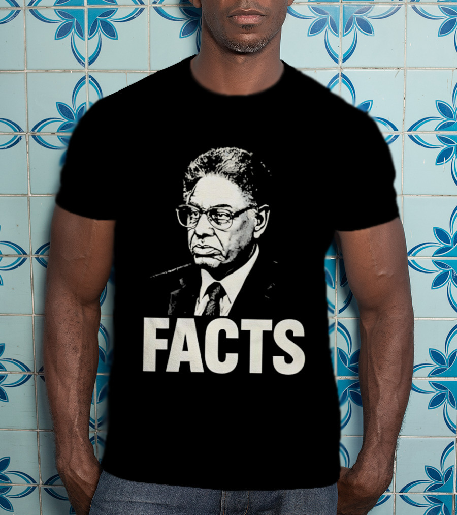Thomas Sowell Facts Portrait Realism T-Shirt