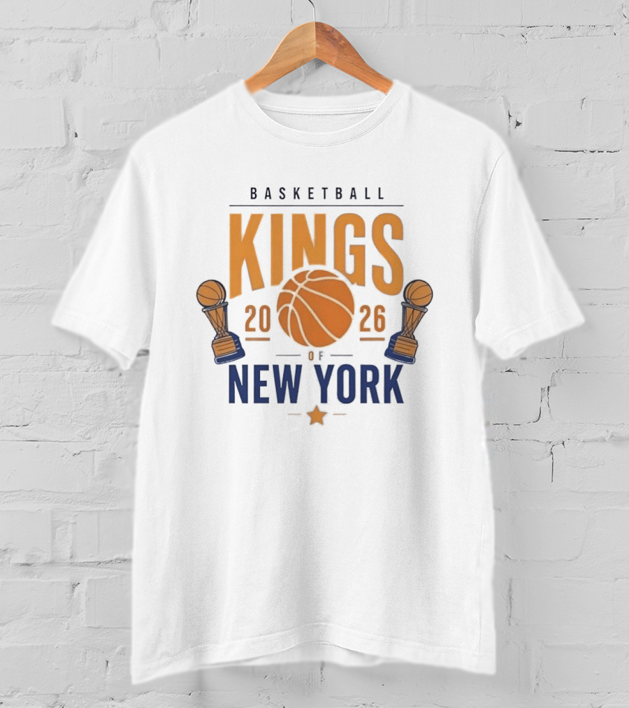 Basketball Kings 2026 Dual Trophy New York T-Shirt