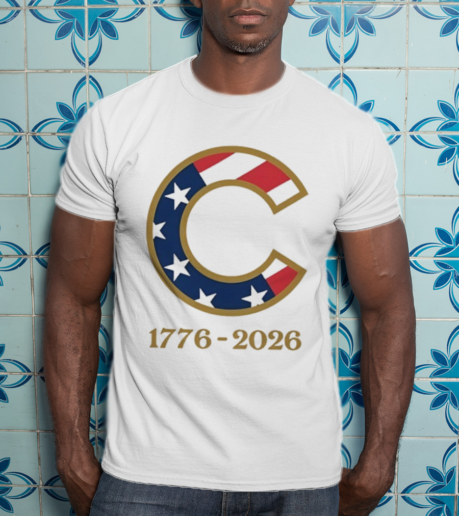 Chicago Cubs 1776 2026 Stars Stripes Fourth Of July MLB Anniversary T-Shirt