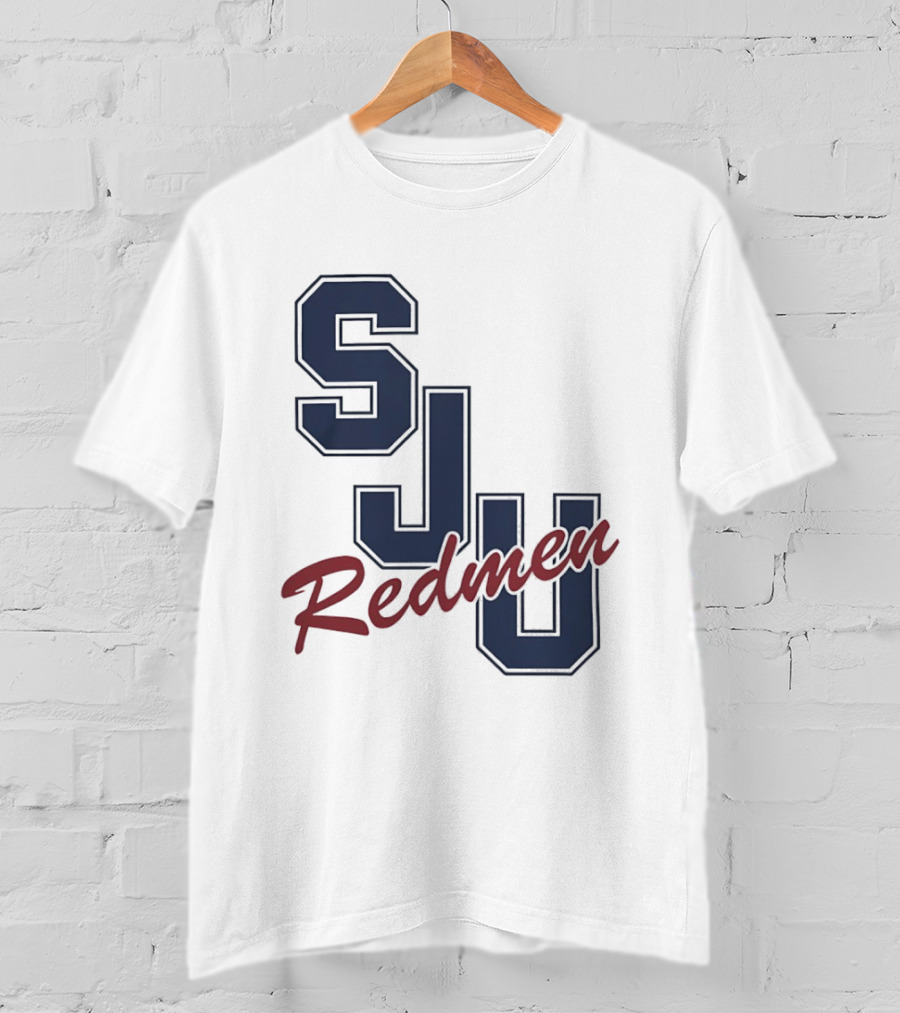 SJU Redmen Saint Johns University Vintage College Sports Memorabilia T-Shirt