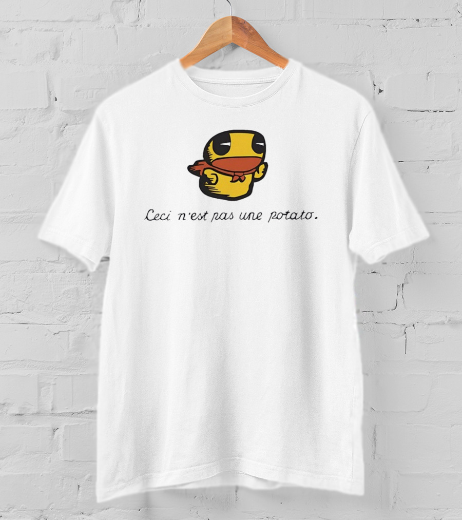 Duck Ceci N'est Pas Une Potato Magritte T-Shirt