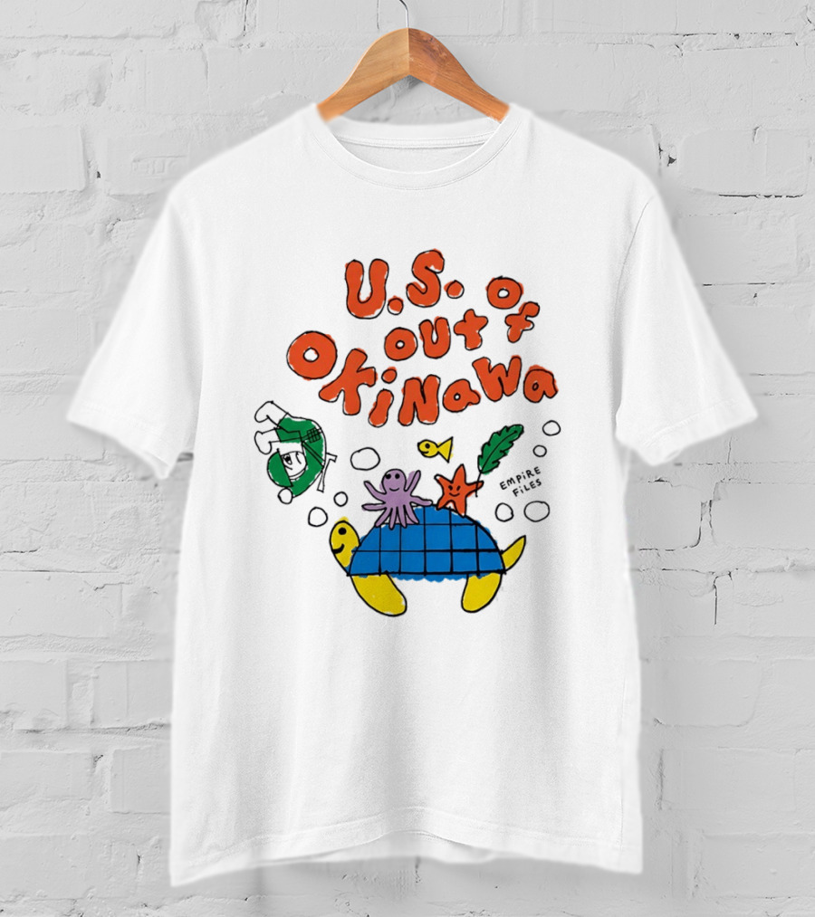 Empire Files U.S. Out Of Okinawa Turtle Octopus T-Shirt