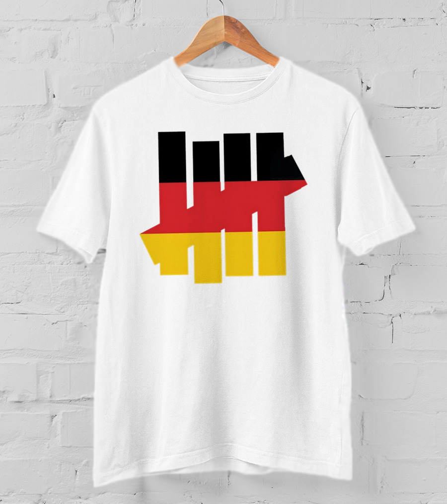 Germany Flag Undefeated Tally Marks Black Red Gold T-Shirt