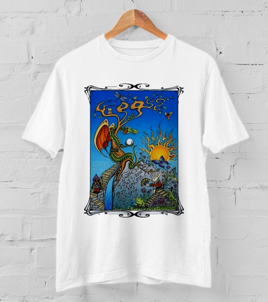 Goose July 2026 Boston Dragon Fantasy Art Leader Bank Pavilion T-Shirt