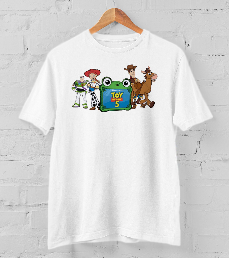 Toy Story 5 Jessie Buzz Woody Bullseye Disney Pixar Group T-Shirt
