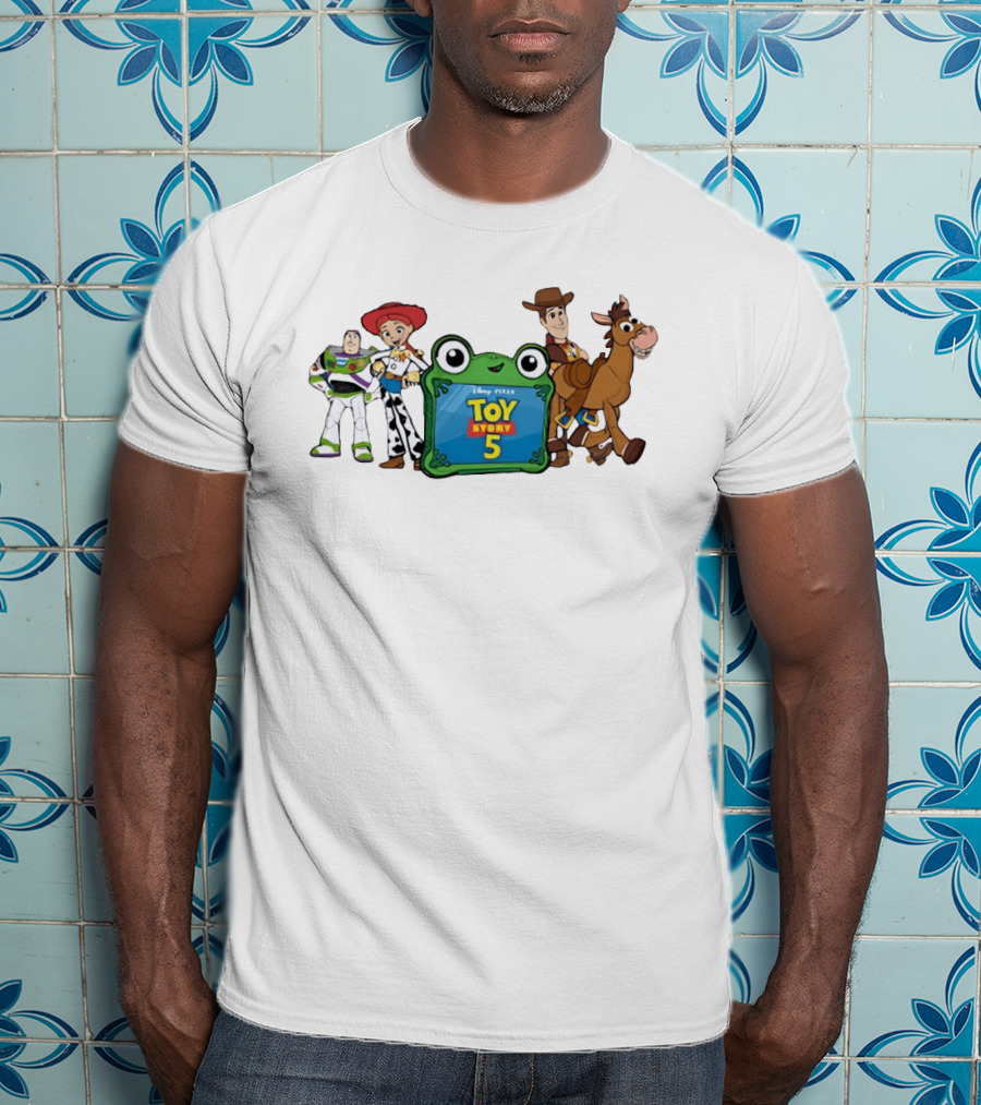 Toy Story 5 Jessie Buzz Woody Bullseye Disney Pixar Group T-Shirt
