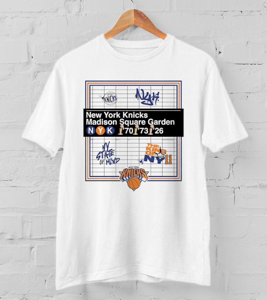 New York Knicks Madison Square Garden 1970 1973 2026 NY State Of Mind T-Shirt