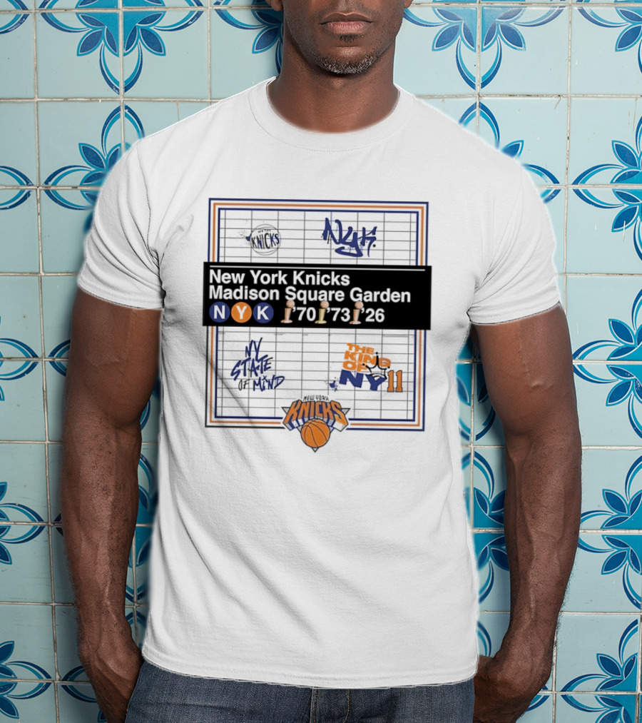 New York Knicks Madison Square Garden 1970 1973 2026 NY State Of Mind T-Shirt
