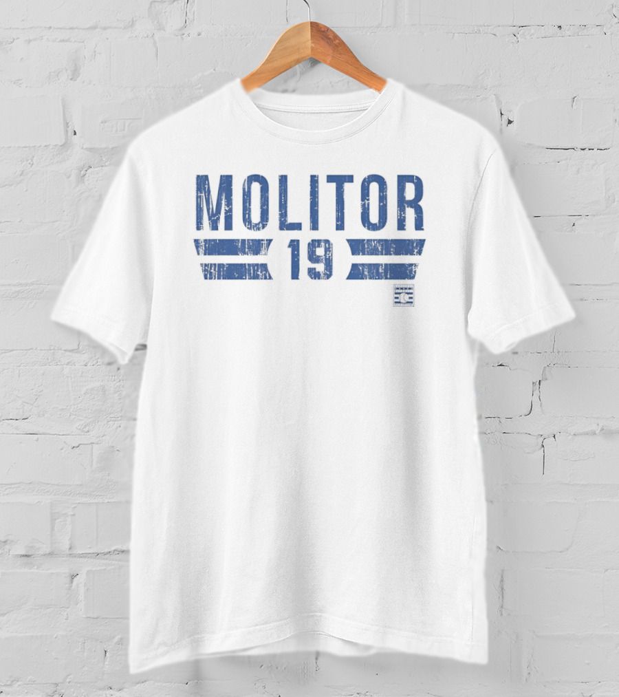Molitor 19 Toronto Blue Jays HOF Name And Number T-Shirt