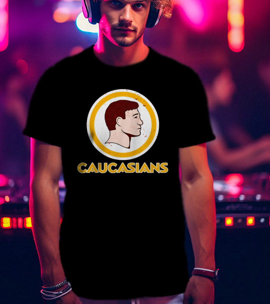 Caucasians Satire Humor Sports Team T-Shirt