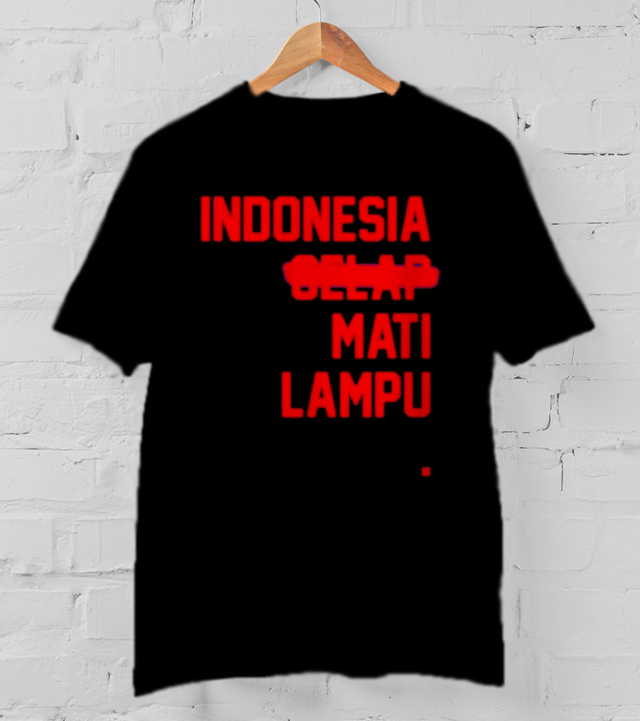 Indonesia Gelap Mati Lampu Blackout T-Shirt
