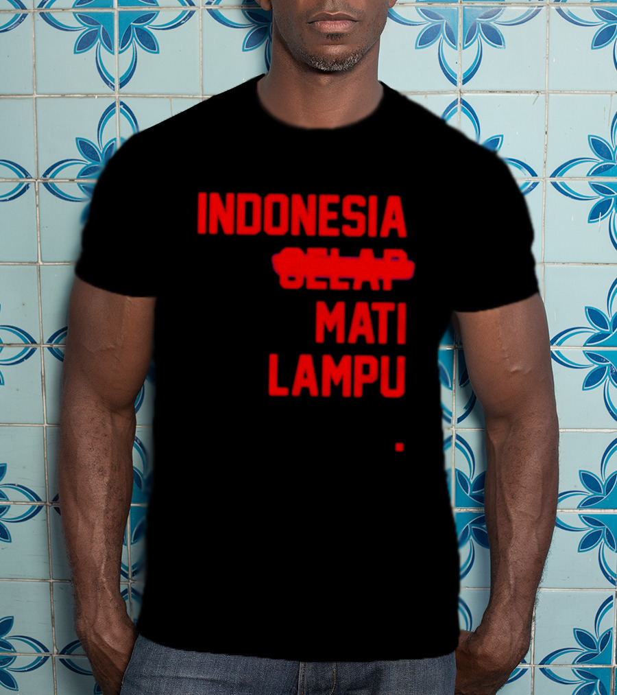 Indonesia Gelap Mati Lampu Blackout T-Shirt