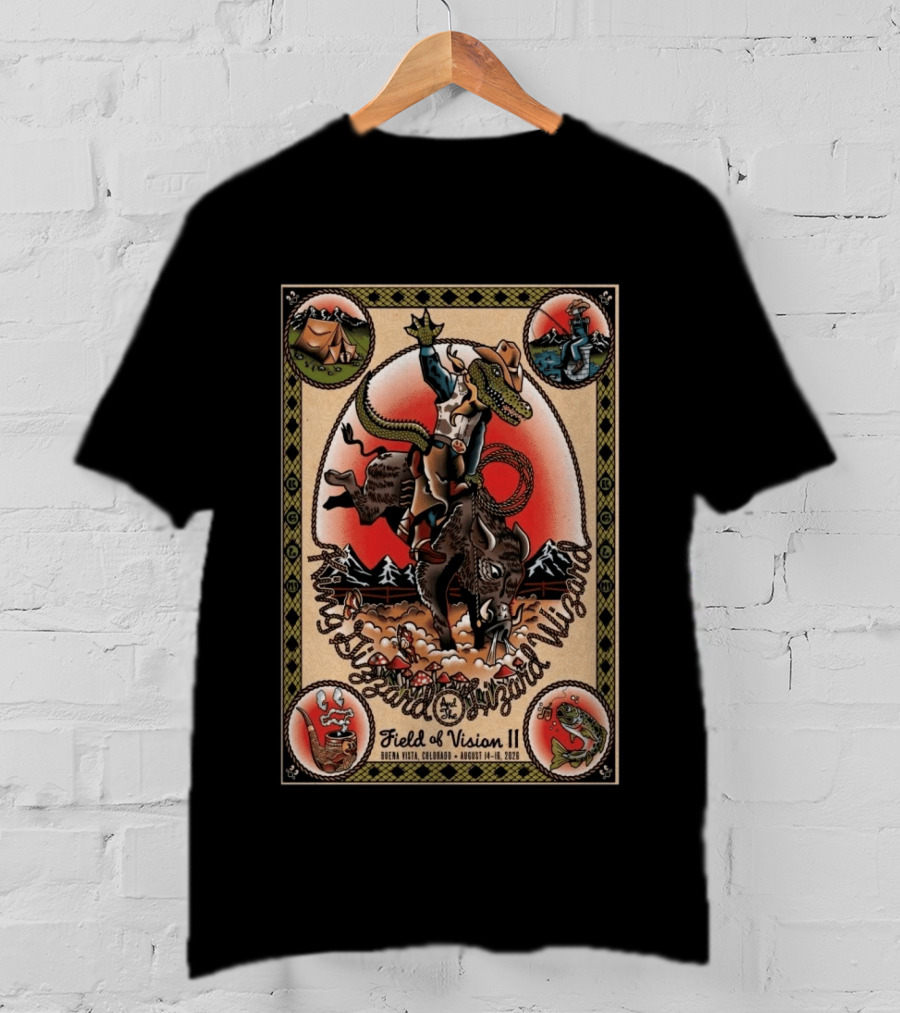 King Gizzard And The Lizard Wizard Field Of Vision II Buena Vista Colorado August 14 16 2026 T-Shirt