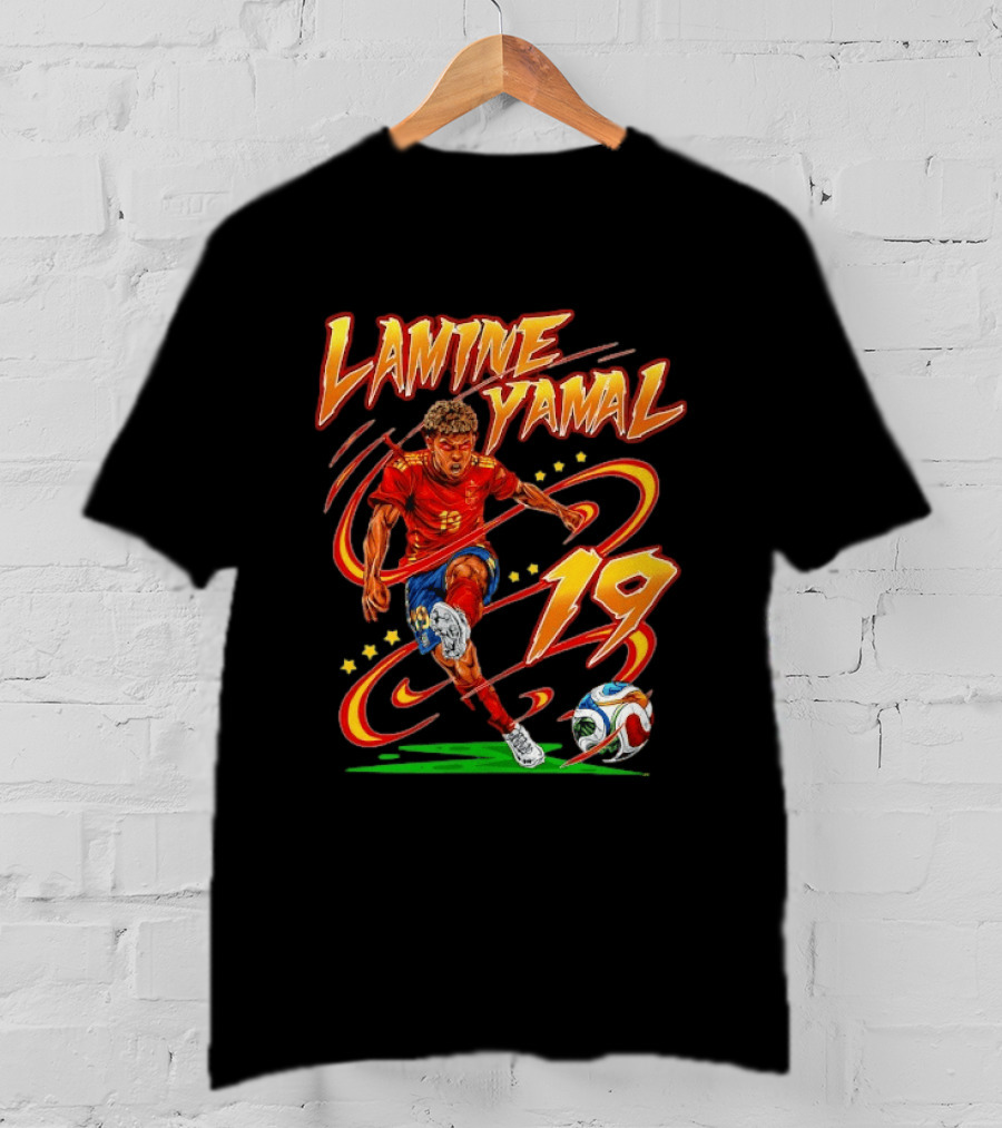 Lamine Yamal Spain National Football Team 19 Soccer Star T-Shirt