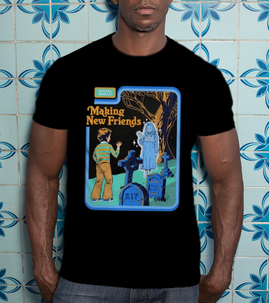 Social Skills Making New Friends Ghost RIP T-Shirt