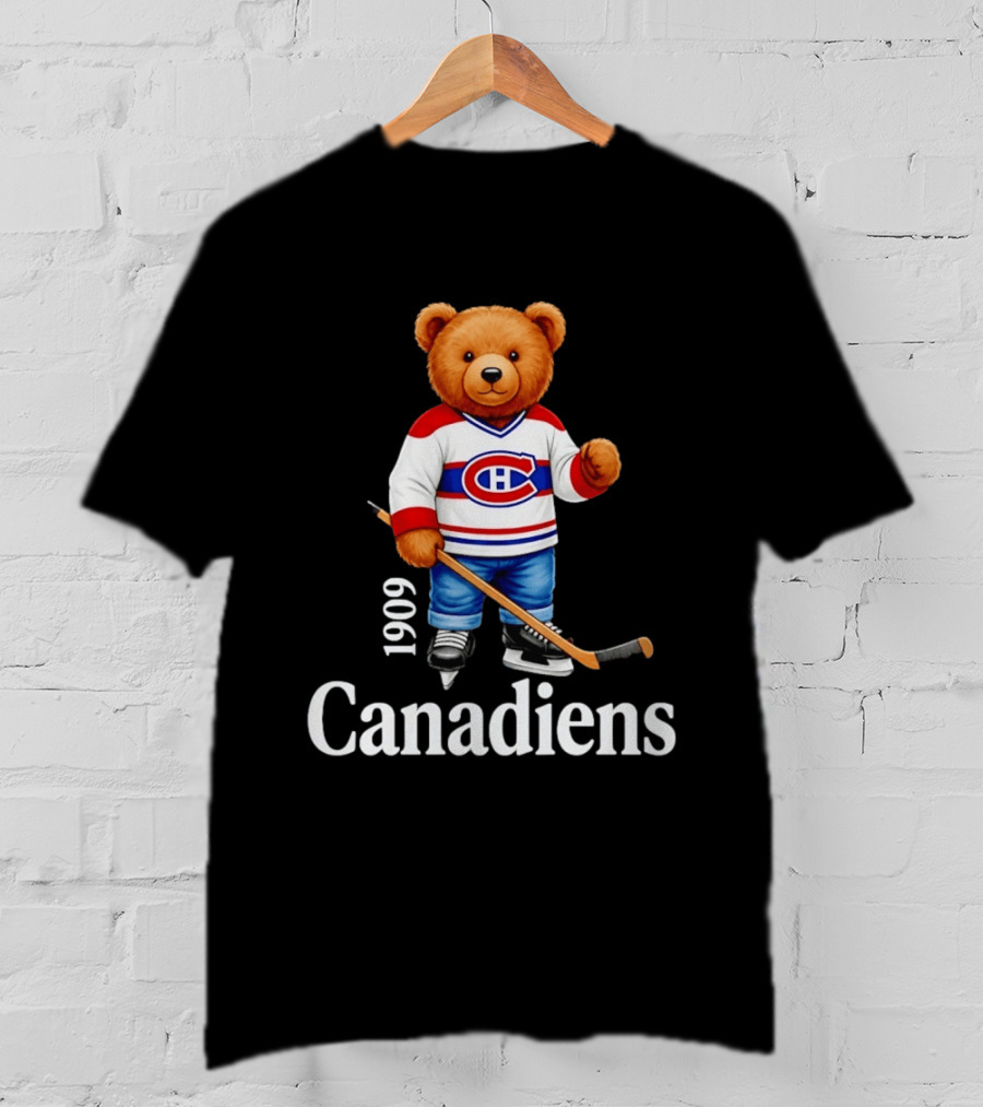 Montreal Canadiens 1909 Bear Hockey T-Shirt