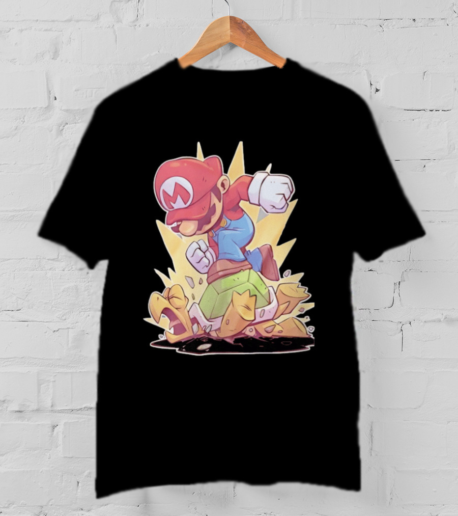 Super Mario Koopa Troopa Smash Stomp Action T-Shirt
