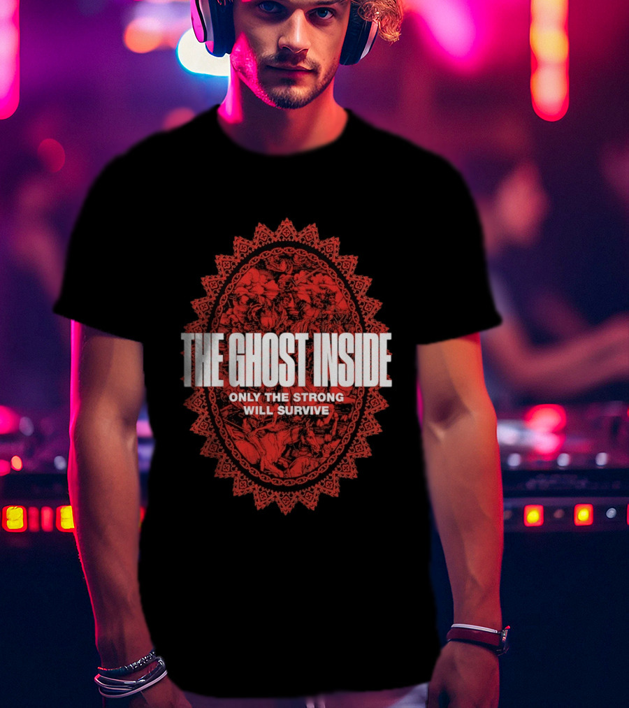 The Ghost Inside Only The Strong Will Survive Red Oval T-Shirt