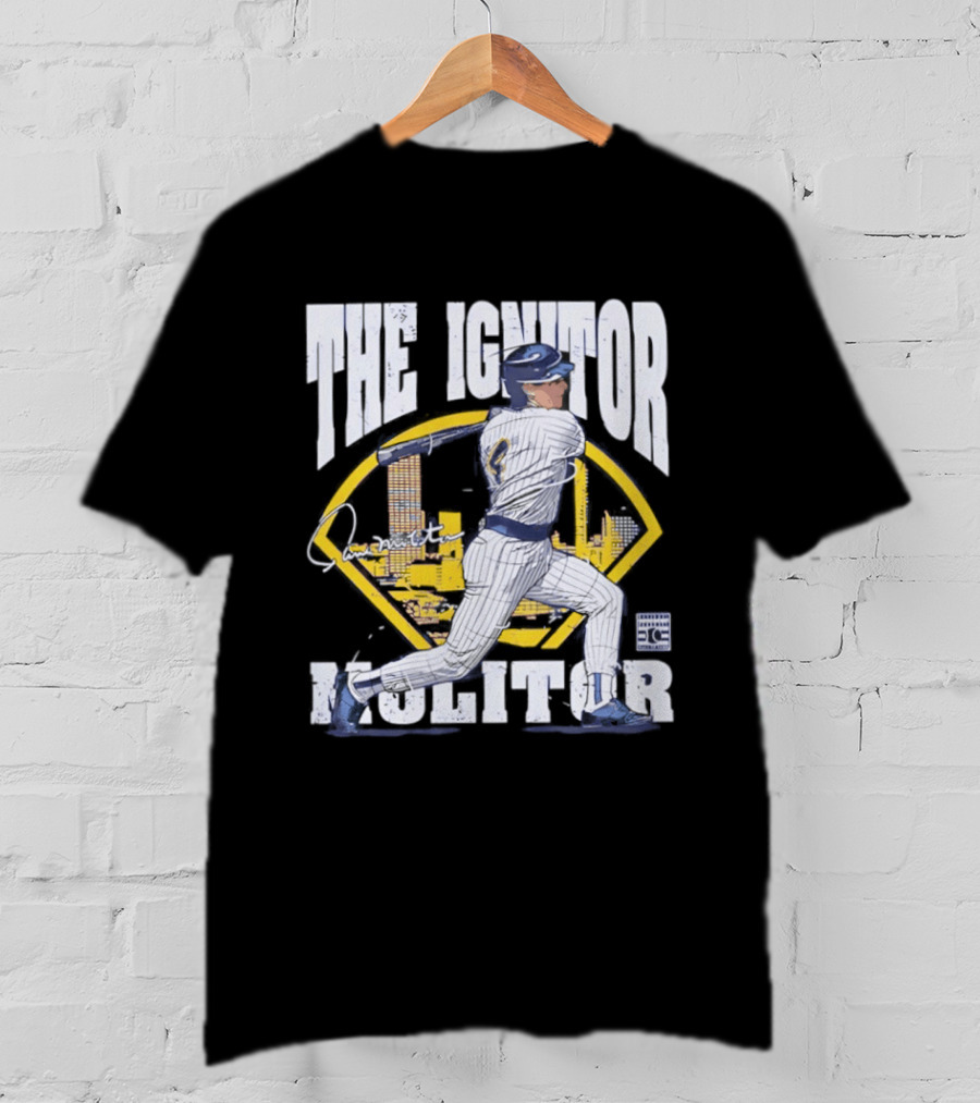 Paul Molitor The Ignitor Milwaukee Brewers HOF Baseball Legend T-Shirt