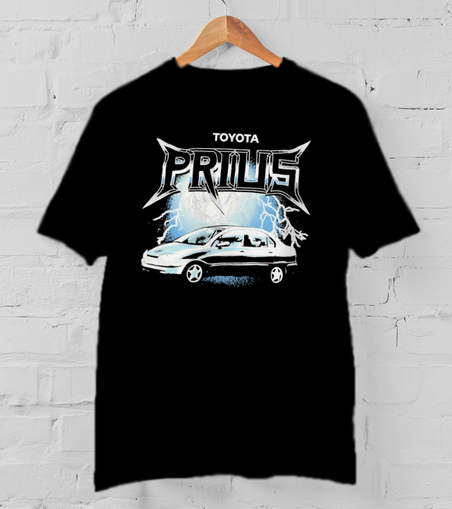 Toyota Prius Lightning Bolt Metal T-Shirt