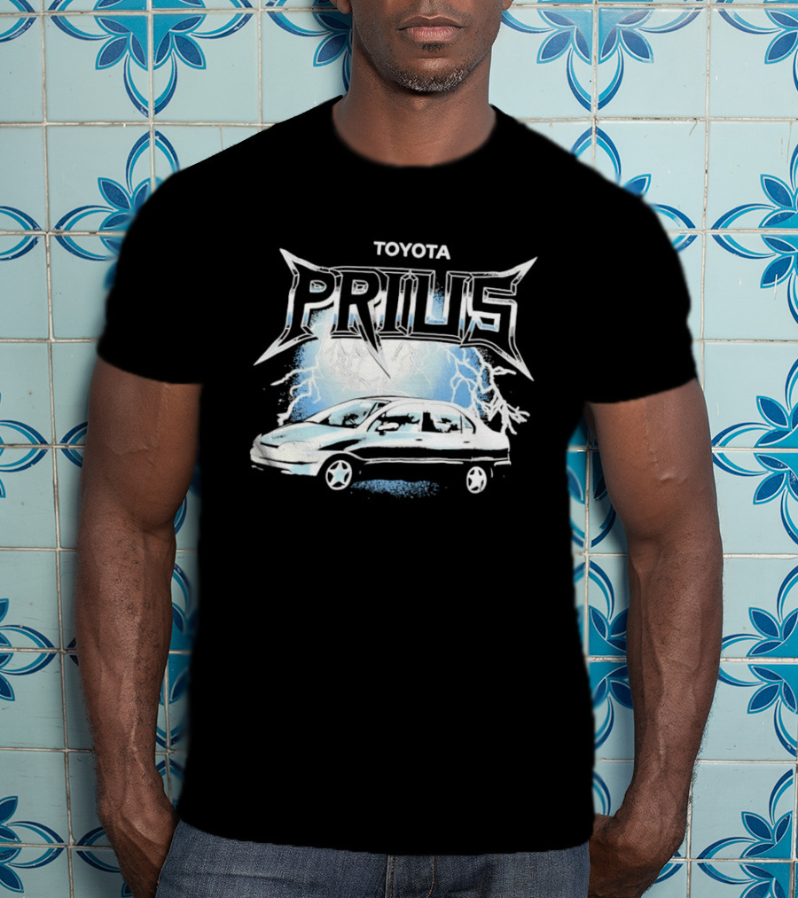 Toyota Prius Lightning Bolt Metal T-Shirt