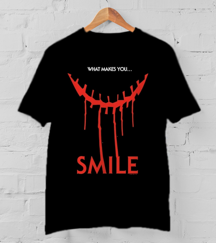 What Makes You Smile Red Creepy Stitched Grin T-Shirt