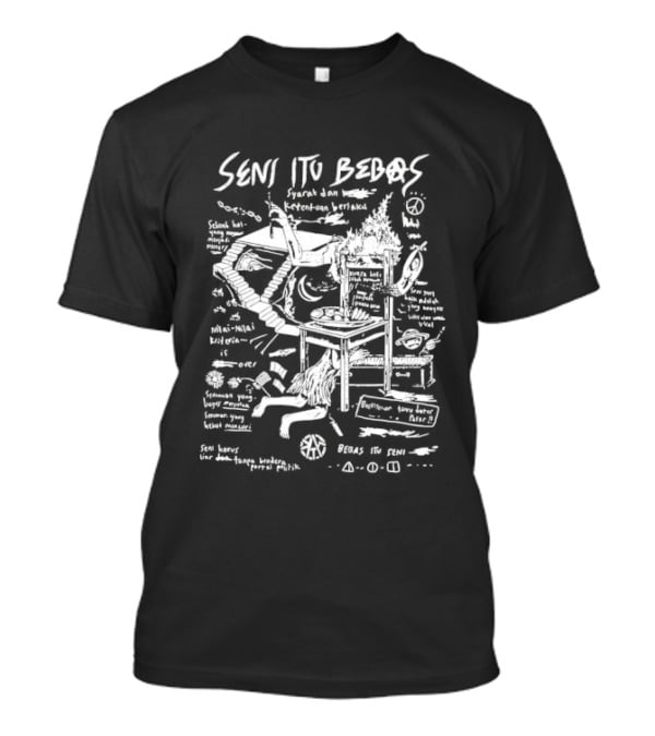 Seni Itu Bebas Syarat Dan Ketentuan Berlaku Seni Kontemporer Dan Ekspresi Kreatif T-Shirt