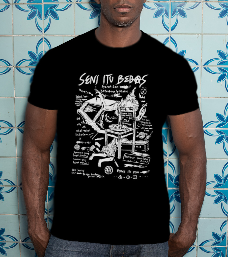 Seni Itu Bebas Syarat Dan Ketentuan Berlaku Seni Kontemporer Dan Ekspresi Kreatif T-Shirt