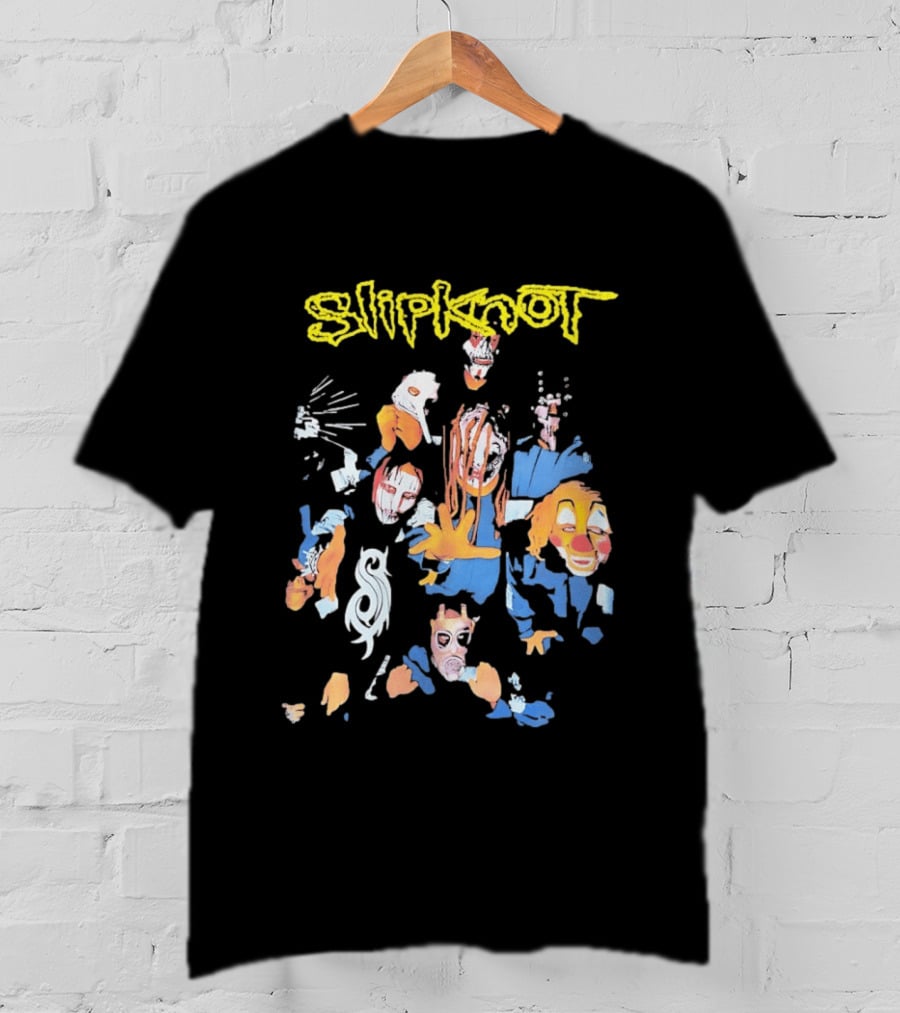 Slipknot Band Members Iowa Era Self Titled Debut Album Masks T-Shirt