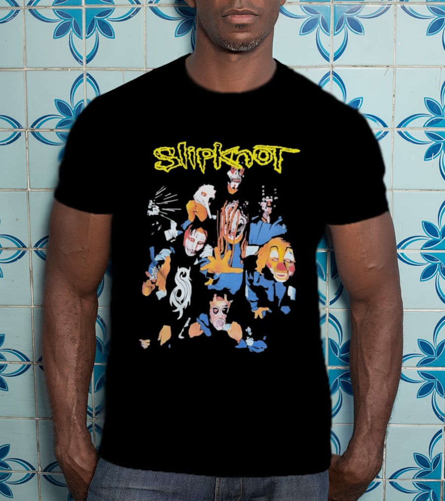 Slipknot Band Members Iowa Era Self Titled Debut Album Masks T-Shirt
