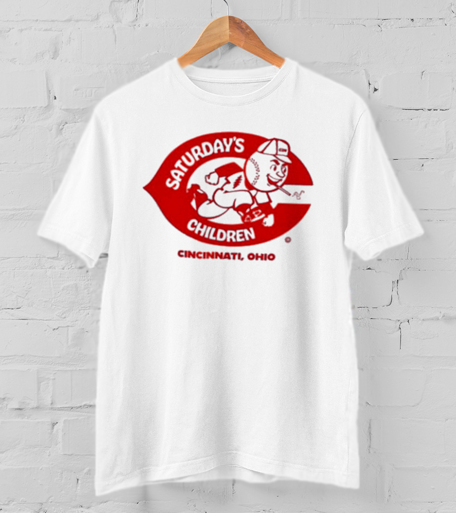 Saturday's Children Cincinnati Ohio Baseball T-Shirt