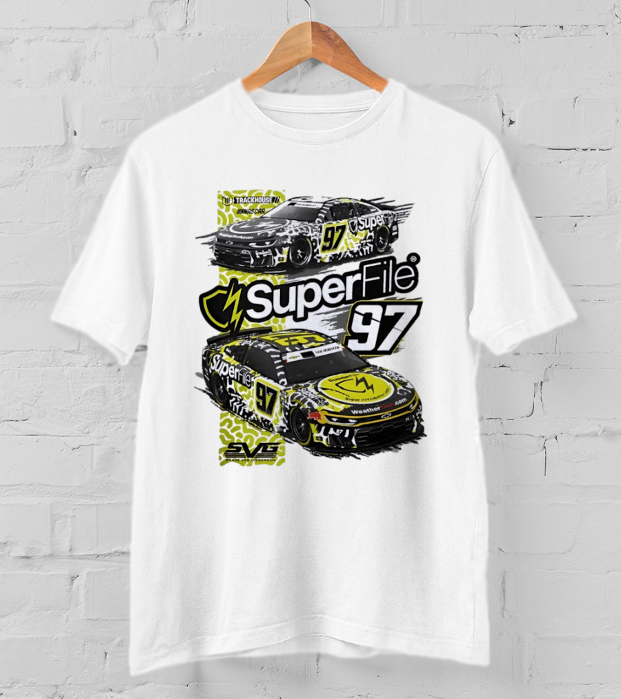 SuperFile 97 Shane Van Gisbergen NASCAR Trackhouse Racing Lefty Out There T-Shirt