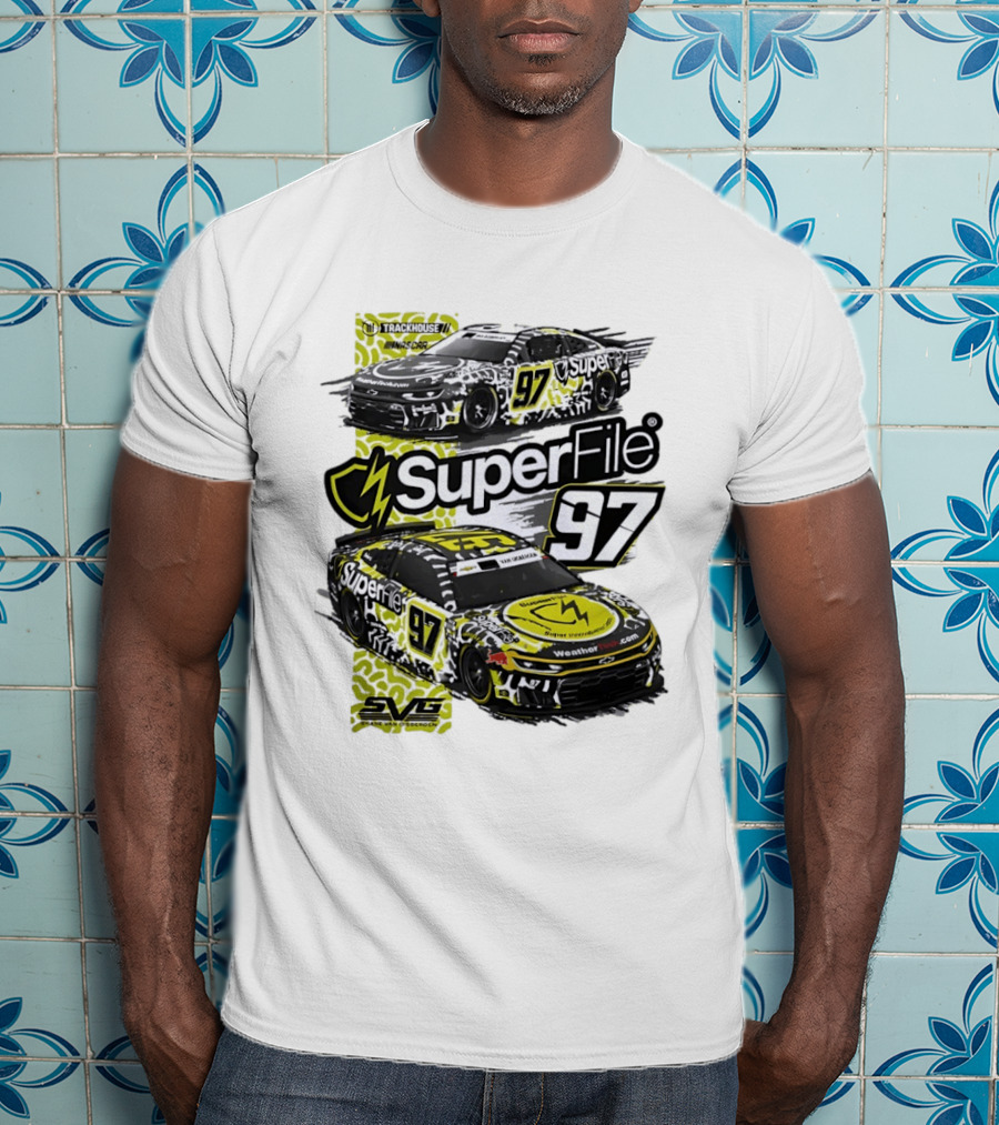 SuperFile 97 Shane Van Gisbergen NASCAR Trackhouse Racing Lefty Out There T-Shirt