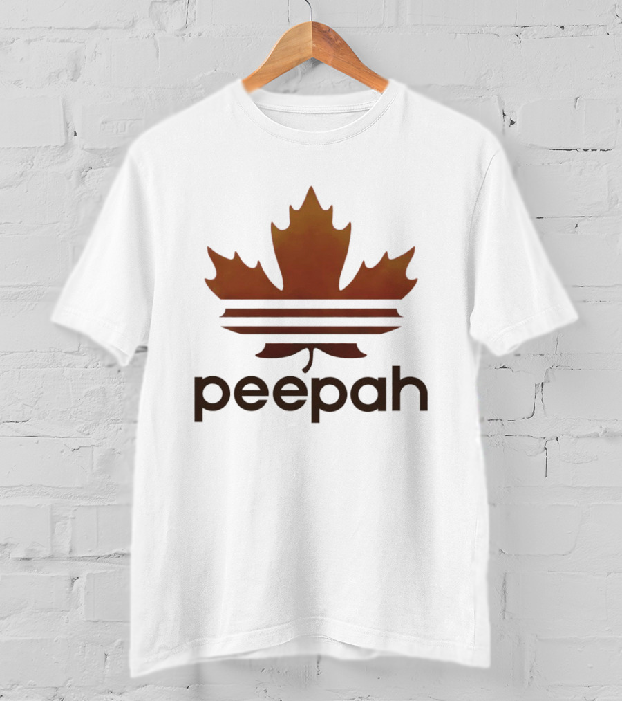 Leaf Peepah Autumn Maple Adidas Parody Peepah T-Shirt