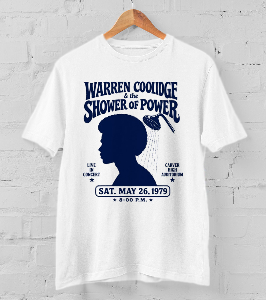 Warren Coolidge & The Shower Of Power Live In Concert Carver High Auditorium Sat May 26 1979 8:00 P.M. T-Shirt