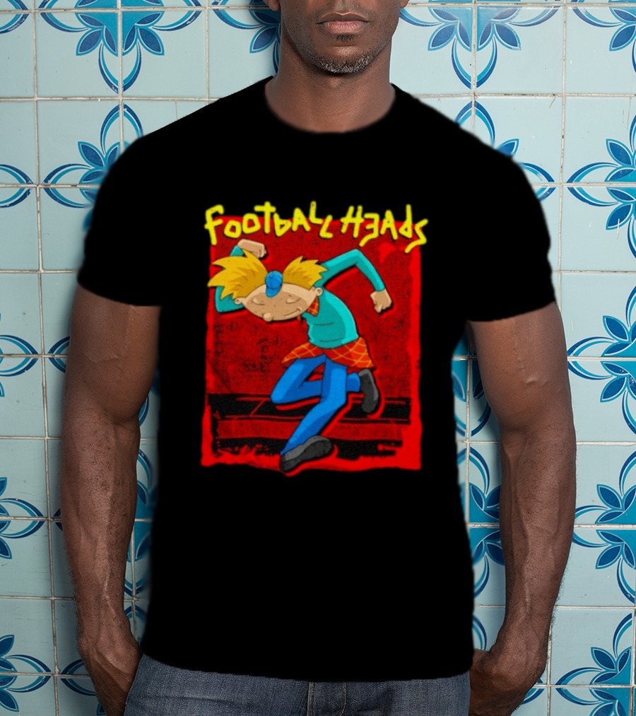 Hey Arnold Football Heads Nickelodeon Classic Cartoon T-Shirt